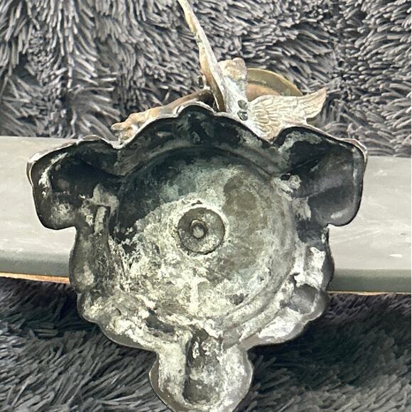 Antique Art Deco Greek Goddess Nike Statue Candleholder - Picture 6 of 6